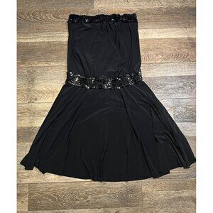 Vintage Five B. Smart Sequin Black Dress